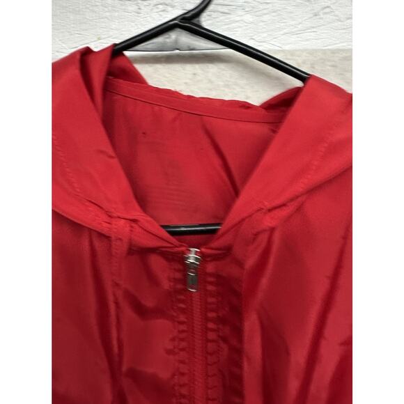 Coca Cola Junior Womens Size L Lightweight Windbreaker Pullover Jacket Hooded - Picture 5 of 7